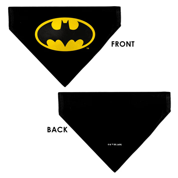Pet Bandana - Batman Shield Logo Black/Yellow