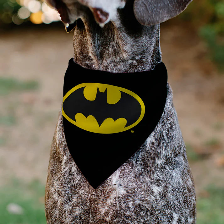 Pet Bandana - Batman Shield Logo Black/Yellow