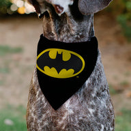 Pet Bandana - Batman Shield Logo Black/Yellow