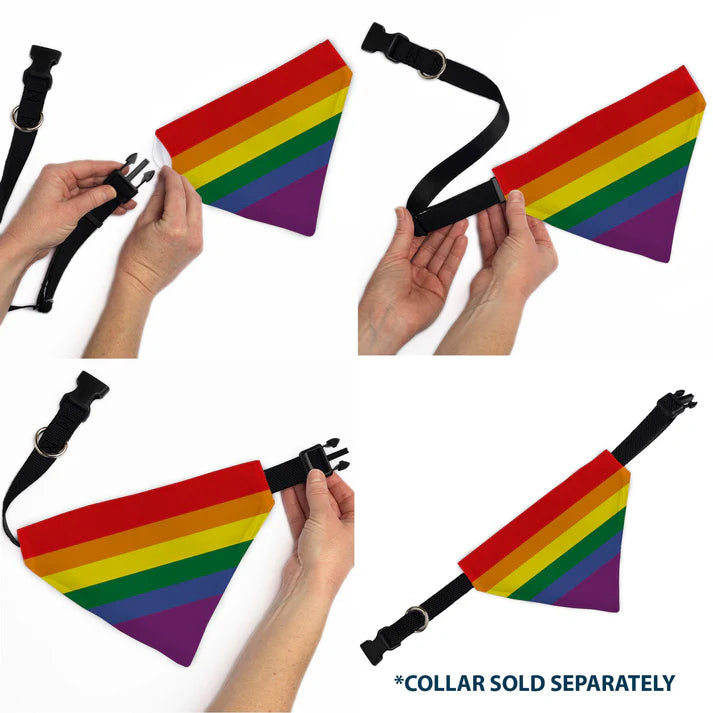 Pet Bandana - Flag Pride Rainbow