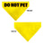 Pet Bandana - DO NOT PET Warning Yellows/Black