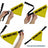 Pet Bandana - DO NOT PET Warning Yellows/Black
