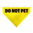 Pet Bandana - DO NOT PET Warning Yellows/Black