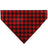Pet Bandana - Holiday Pajama Plaid Red/Black