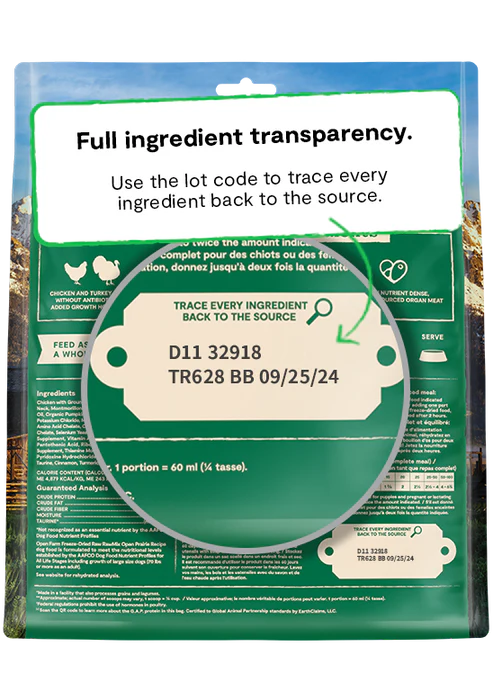 Open Farm RawMix Open Prairie Freeze Dried Raw Recipe