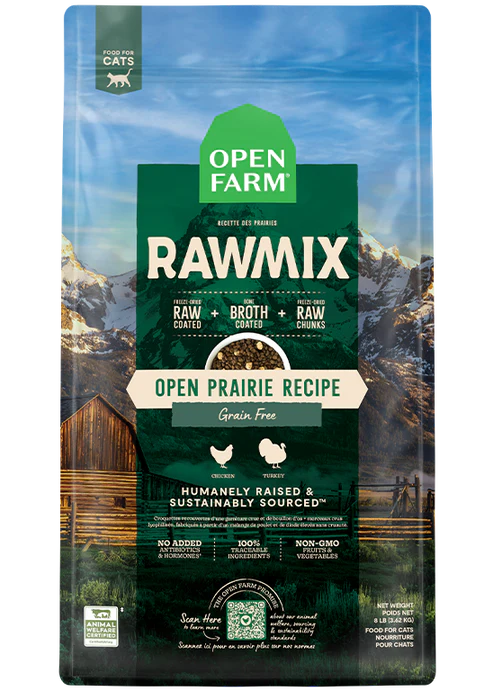 Open Farm Open Prairie Grain-Free RawMix for Cats