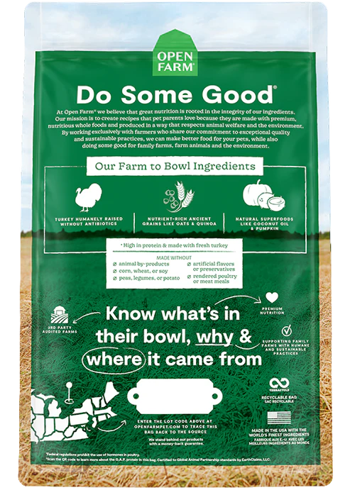 Open Farm Homestead Turkey & Ancient Grains Dry Dog Food