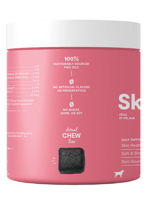 Skin & Coat Food Supplement Chews for Dogs
