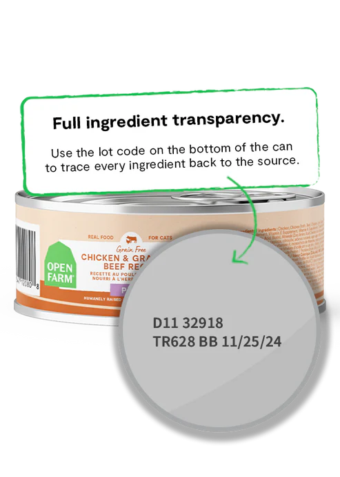 Open Farm Chicken & Grass-Fed Beef Pâté for Cats
