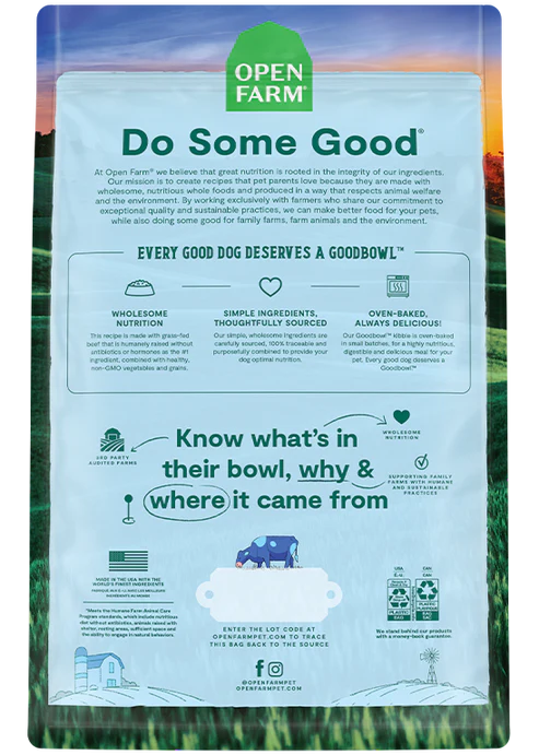 Open Farm Goodbowl™ Grass-Fed Beef & Brown Rice Recipe for Dogs