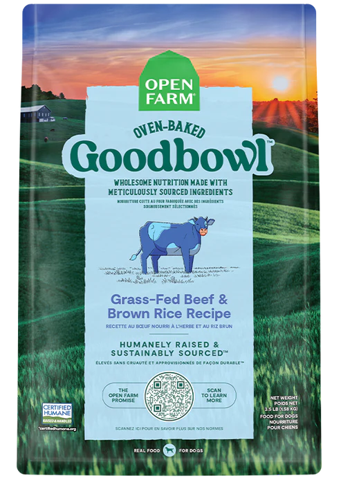 Open Farm Goodbowl™ Grass-Fed Beef & Brown Rice Recipe for Dogs