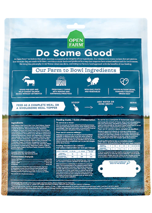 Open Farm Surf & Turf Freeze Dried Raw Dog Food
