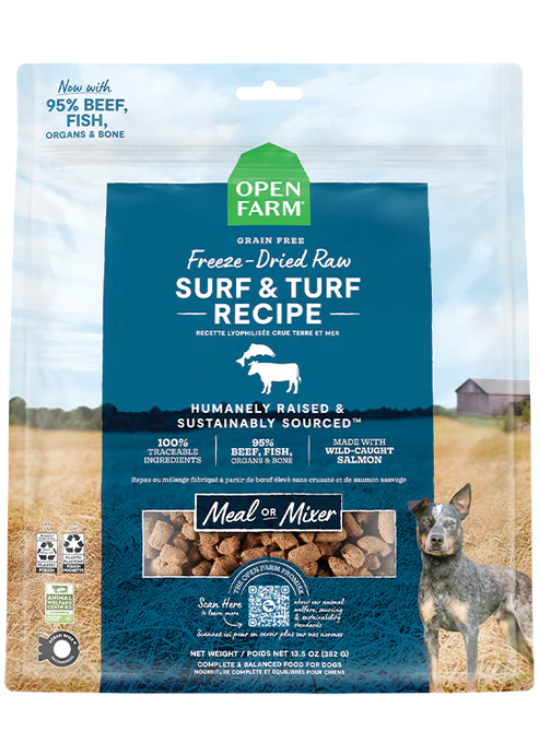 Open Farm Surf & Turf Freeze Dried Raw Dog Food