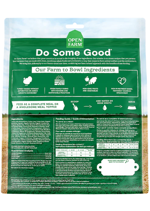 Open Farm Homestead Turkey Freeze Dried Raw Dog Food