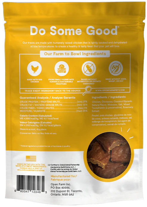 Open Farm Dehydrated Chicken Dog Treats