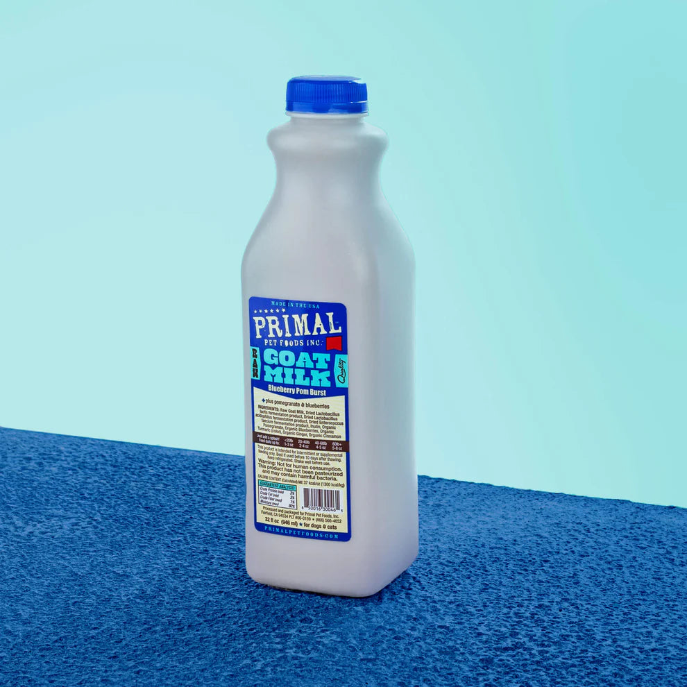 Primal Raw Goat Milk - Blueberry Pom Burst for Cats & Dogs