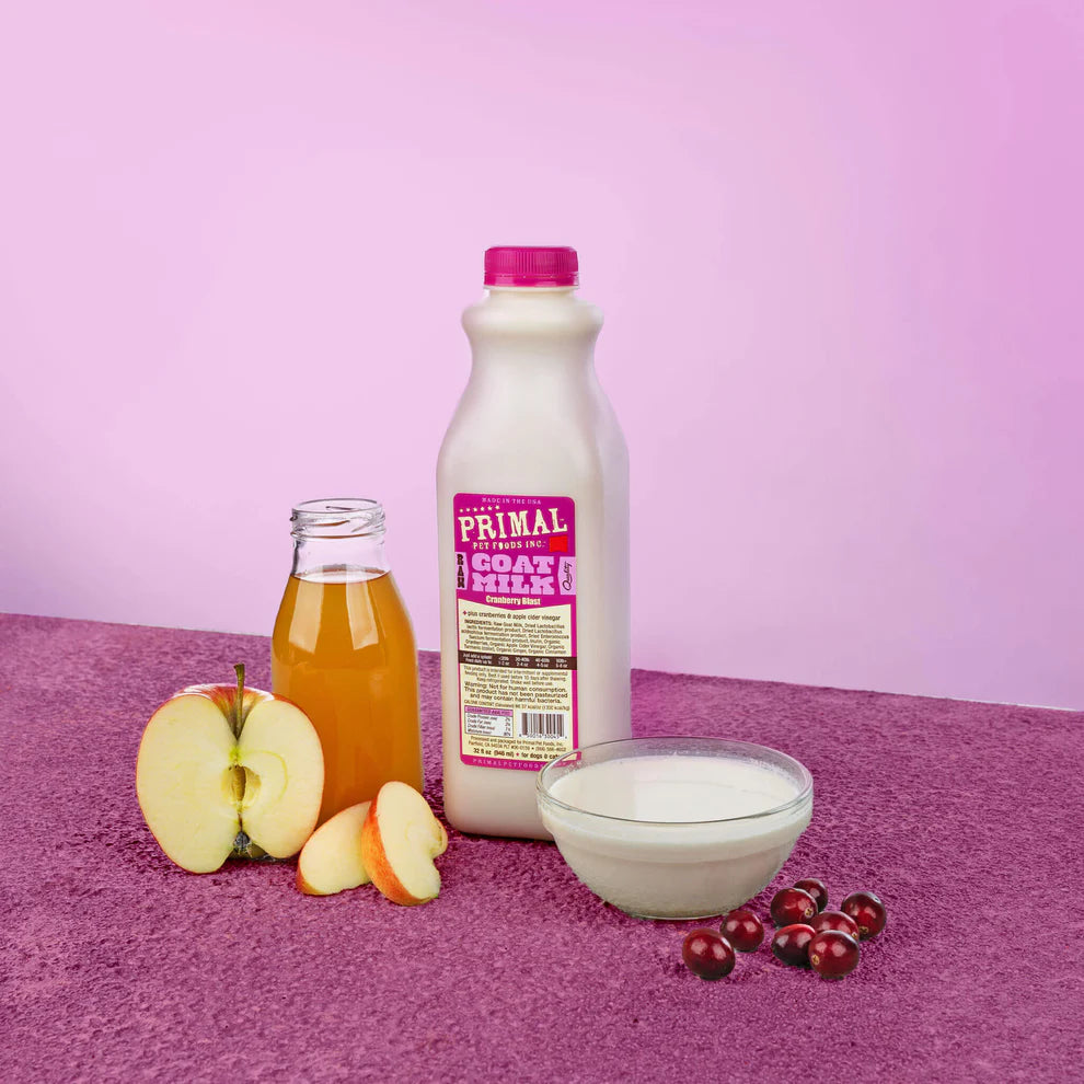 Primal Raw Goat Milk - Cranberry Blast for Cats & Dogs