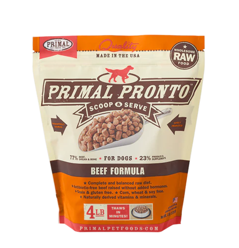 Primal Pronto Raw Frozen Canine Beef Formula