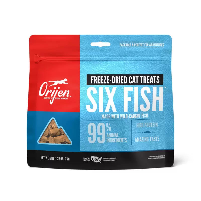 Orijen Freeze Dried Cat Treats - Six Fish