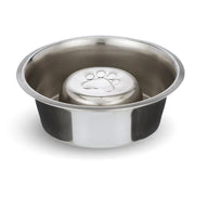 Slow Feed Reversible Stainless Steel Bowls