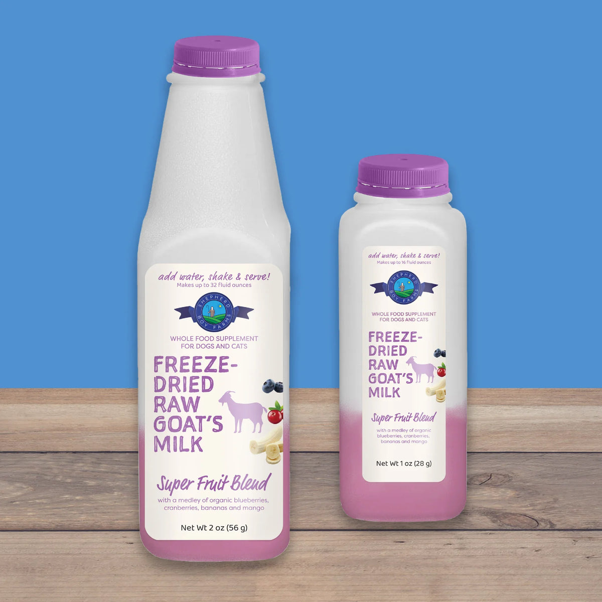 Raw Freeze Dried Goat Milk - Super Fruit Blend