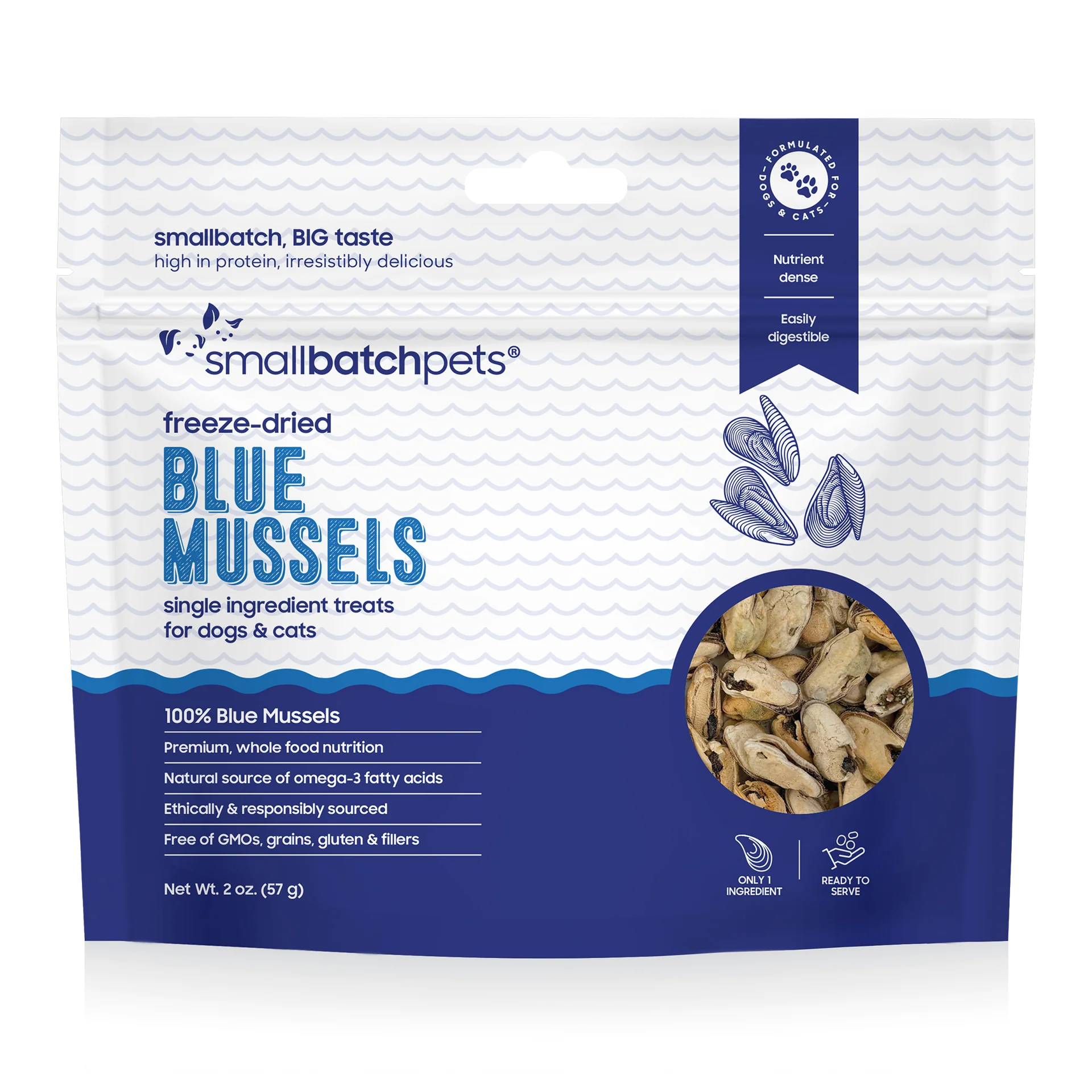 Small Batch Freeze-Dried Blue Mussels