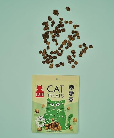 Plato Cat Treats Air Dried Chicken Catnip