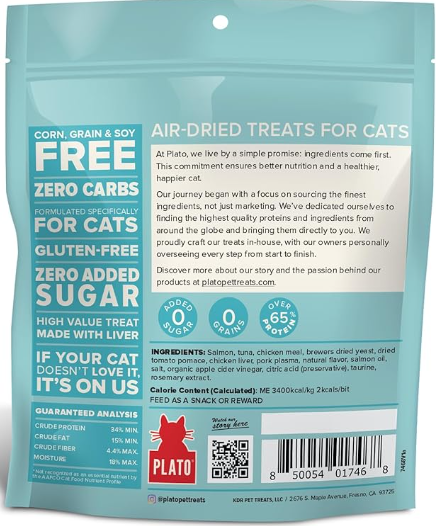 Plato Air Dried Tuna & Salmon Treats