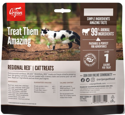 ORIJEN Regional Red Freeze-Dried Cat Treats