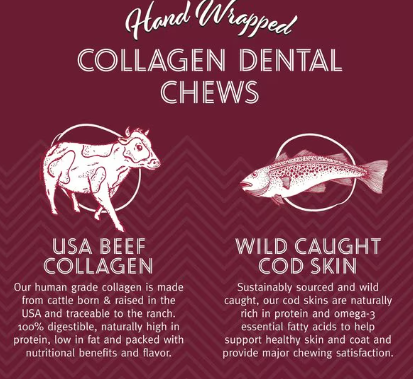 Icelandic + Collagen Dental Wrapped 8"