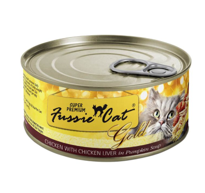 Fussie Cat Super Premium Chicken & Chicken Liver In Pumpkin Soup Wet Cat Food