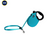 Alcott Adventure Retractable Dog Leash, Small, Blue 16-ft. Long