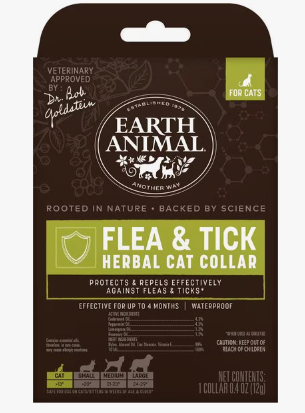 Earth Animal Apothecary Natural Flea & Tick Herbal Collar for Cats
