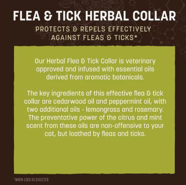 Earth Animal Apothecary Natural Flea & Tick Herbal Collar for Cats