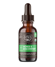 Earth Animal Natural Remedies Aches & Discomfort Liquid Homeopathic Joint Supplement for Dogs & Cats