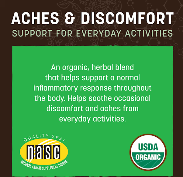 Earth Animal Natural Remedies Aches & Discomfort Liquid Homeopathic Joint Supplement for Dogs & Cats