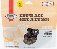 Primal Let's All Get A Lung Beef Flavored Crunchy Dog Treats