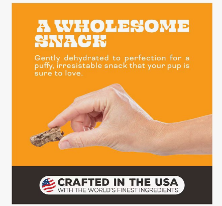 Primal Let's All Get A Lung Beef Flavored Crunchy Dog Treats