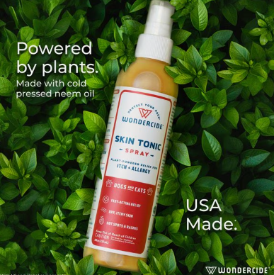 Wondercide Skin Tonic Itch + Allergy Relief with Essential Oils Dog & Cat Spray, 8-fl oz bottle