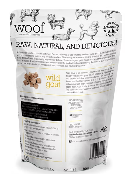 Woof Wild Goat Freeze Dried Treats