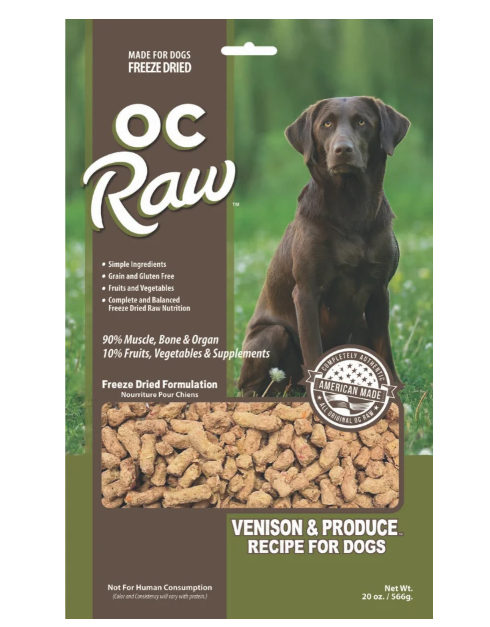 OC Raw Meaty Rox Venison & Produce Freeze Dried