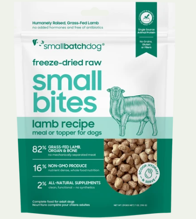 Smallbatch Lamb Small Bites - Freeze Dried