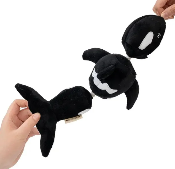 Tall Tails Orca Jointed Shake Play Dog Toy