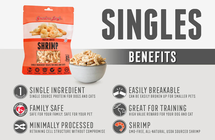 Grandma Lucy's Single Ingredient Shrimp Treats