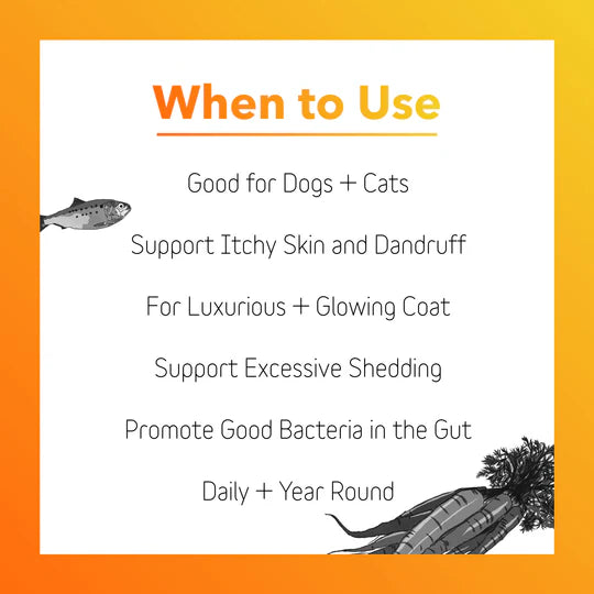 Skin + Coat Supplement for Dogs + Cats