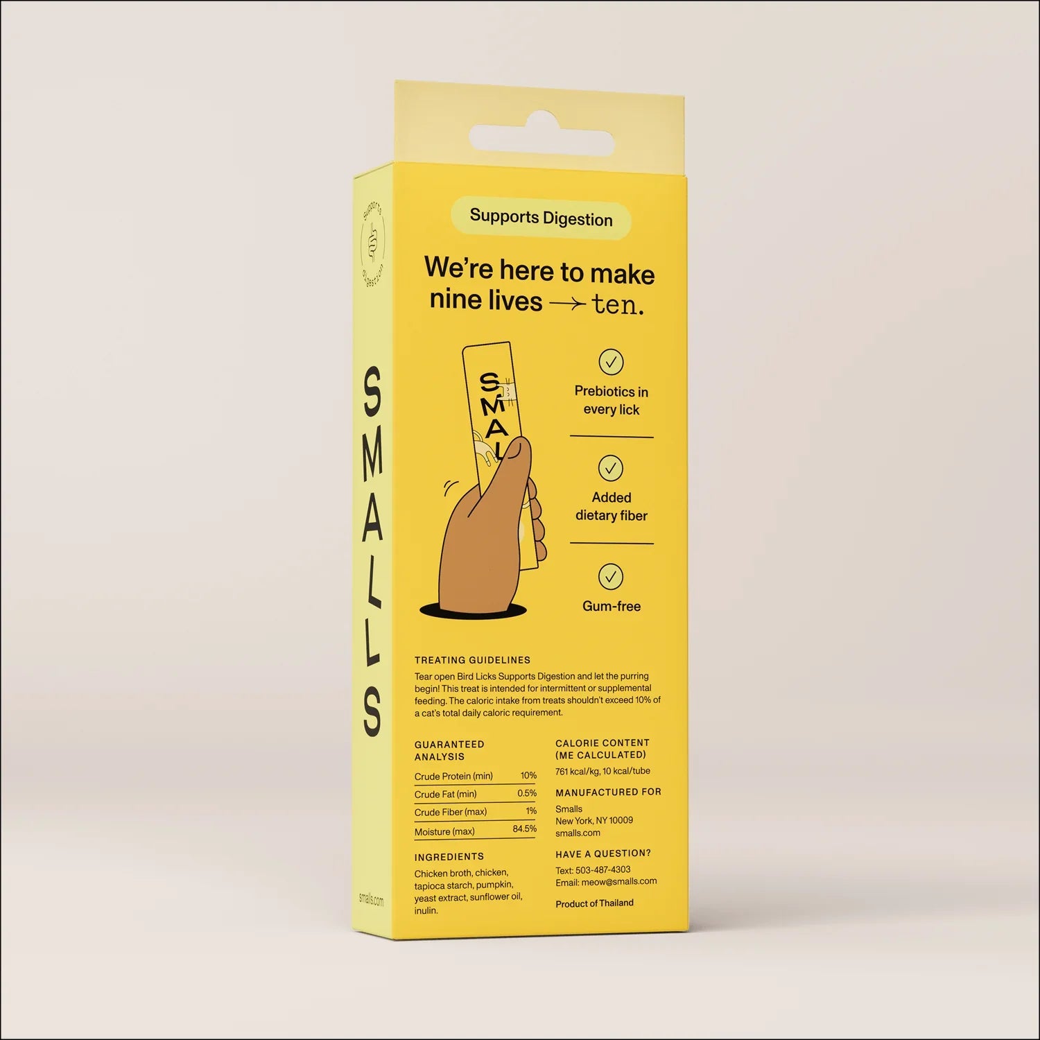 Smalls Lickable Treat for Cats - Chicken 8 Pack