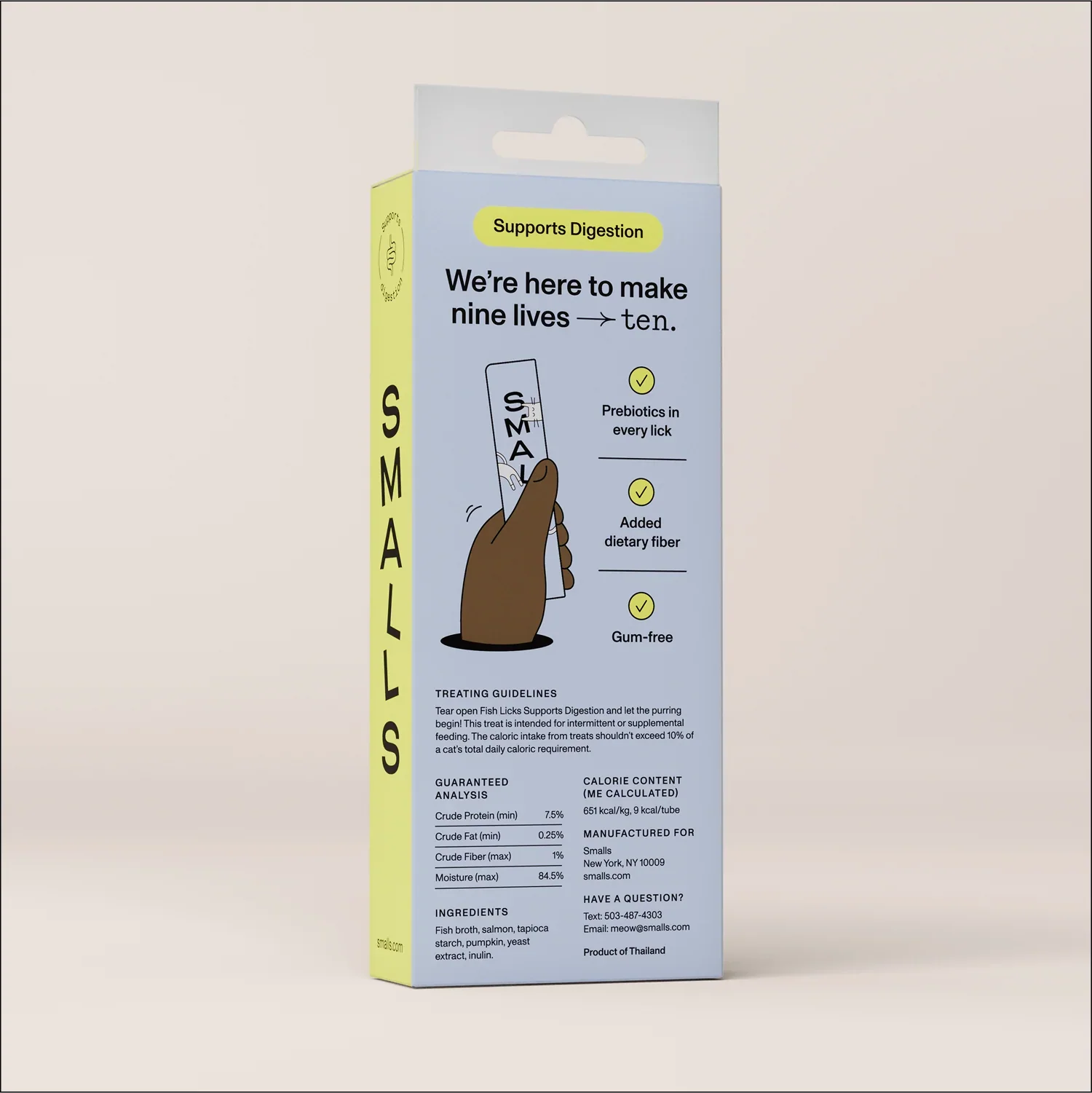 Smalls Lickable Treat for Cats - Salmon 8 Pack