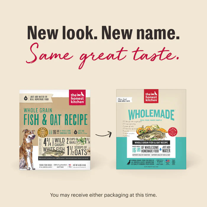 Honest Kitchen Wholemade Whole Grain Fish & Oat