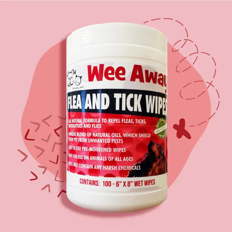 WEE AWAY Flea &amp; Tick Wipes