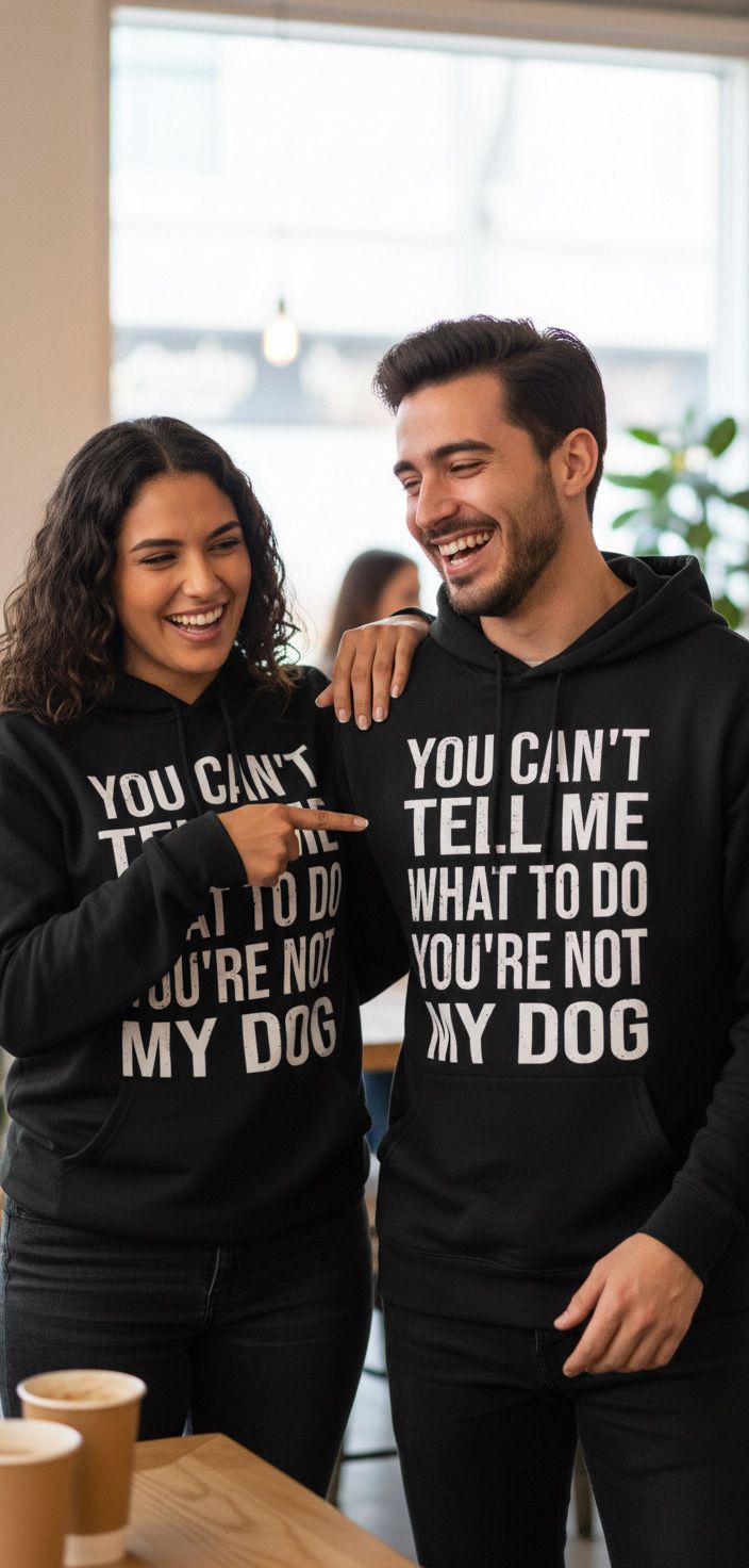 You can't tell me what to do you're not my dog hoodie